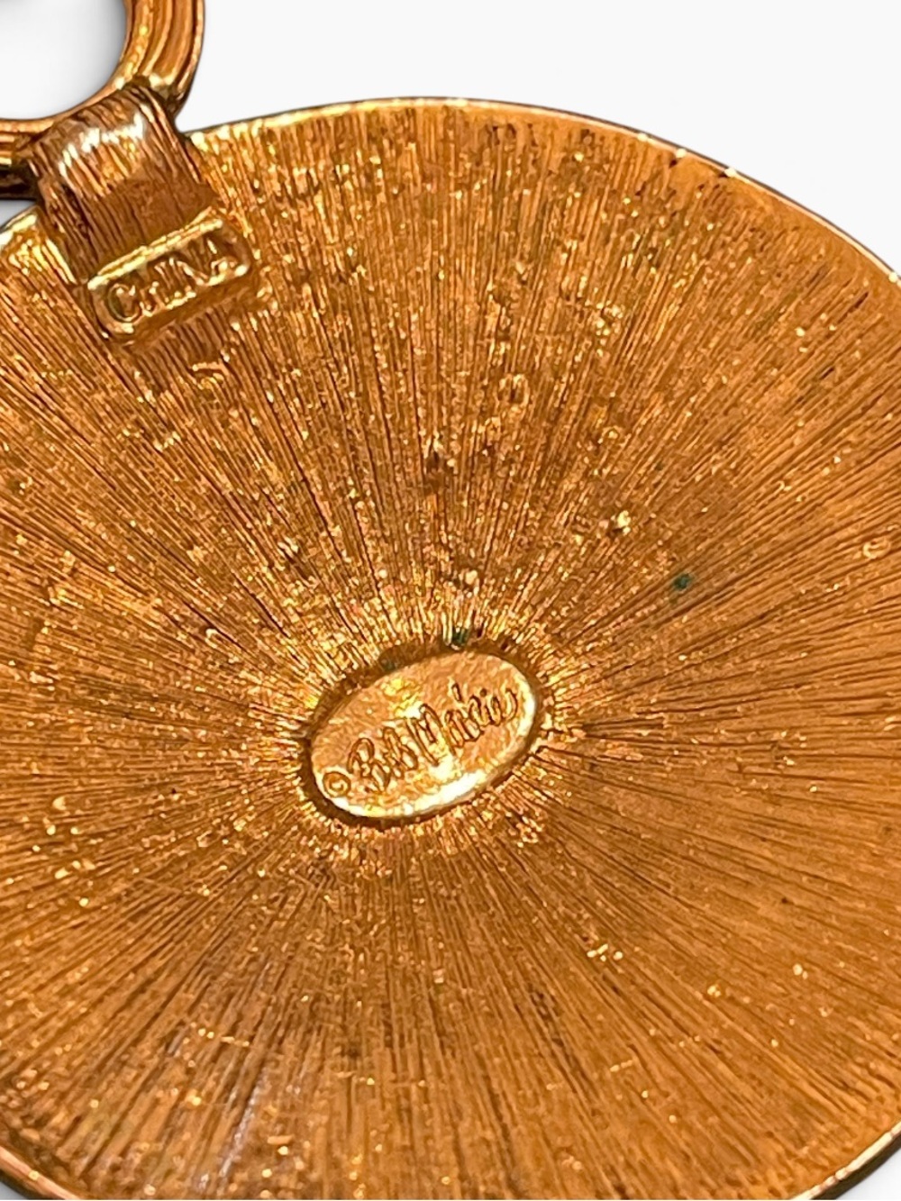 1980’s Bob Mackie Sun Goddess Celestial Medallion Pendant Necklace - Picture 8 of 10